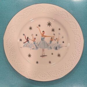 Anthropologie collaboration with NY City Ballet. Dessert plate 1 of 4 designs.